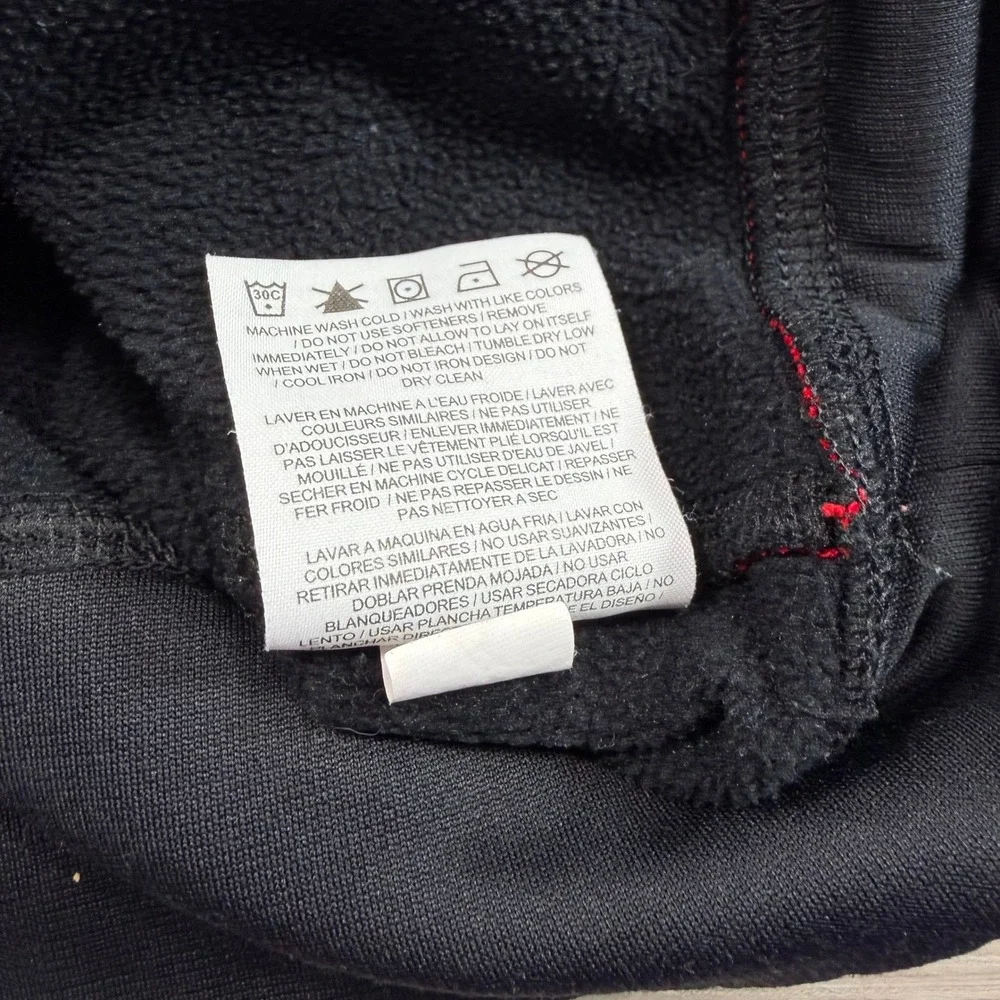 Kids Nike Therma Fit Hoodie Black Red‎ Logo Activewear Size XS